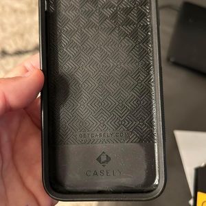 CASELY brand iPhone SE case and glass screen protectors